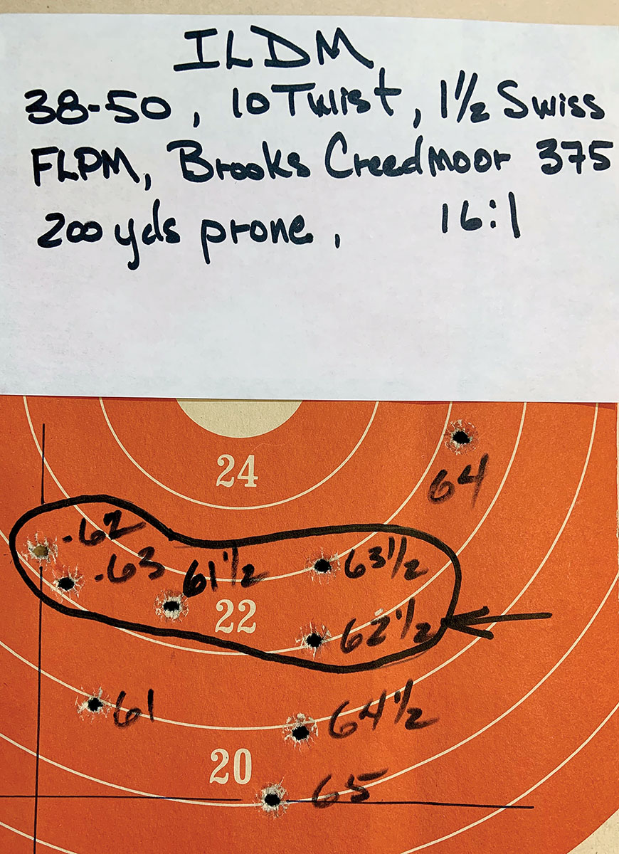 Test No. 2 ILDM target.